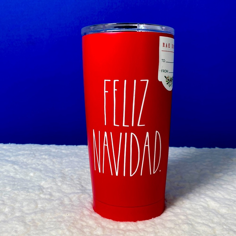 Brand New! RAE DUNN FELIZ NAVIDAD Modern Farmhouse Christmas Hot/Cold Tumbler!